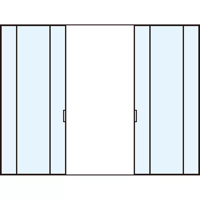 Aluminium schuifdeur voor studeerkamer